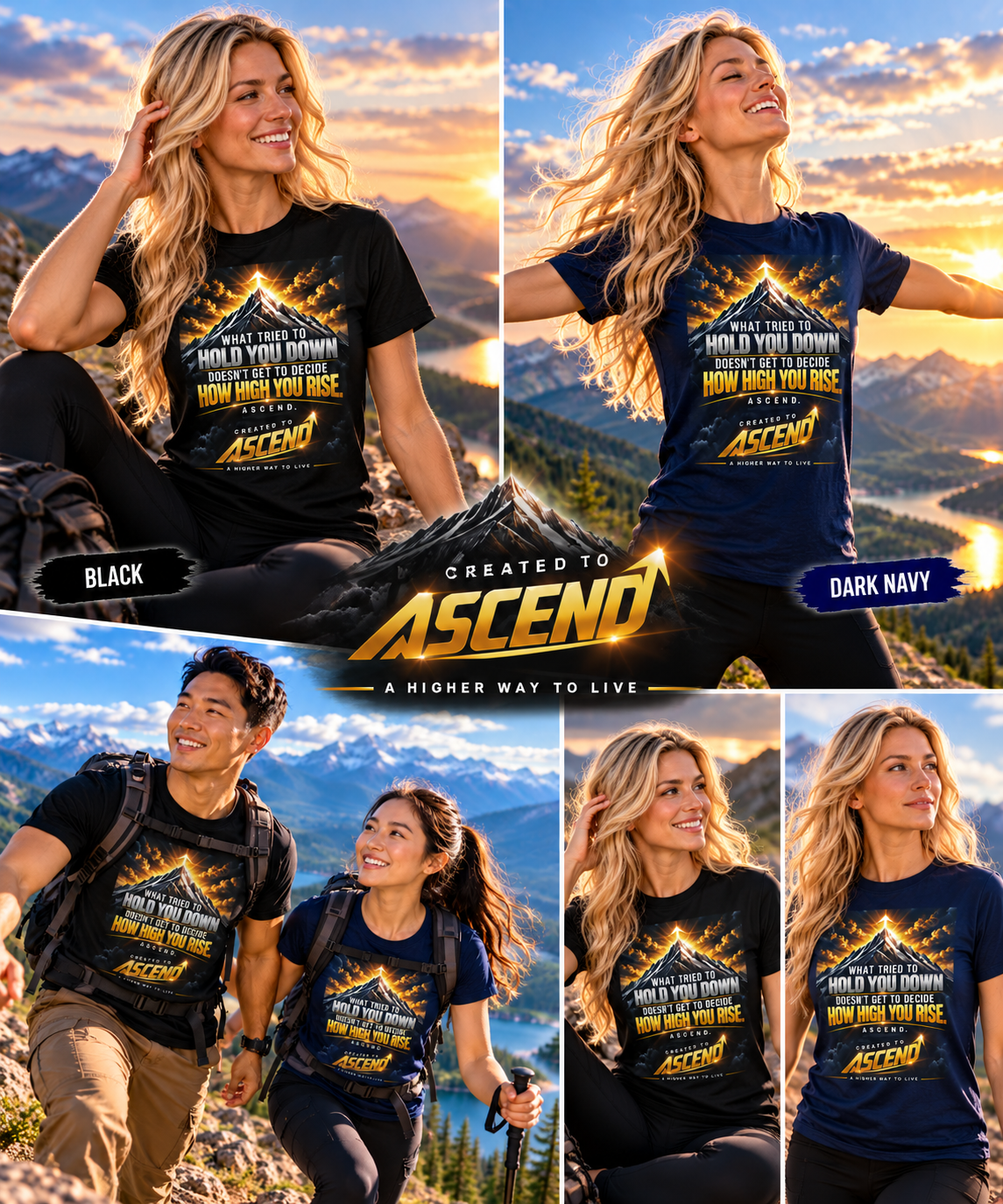 Created to Ascend™ — Rise Tee